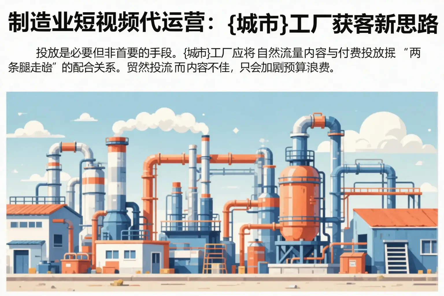 制造业短视频代运营:广宁工厂获客新思路